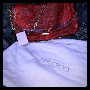 AUTHENTIC Snake Skin Jimmy Choo Purse